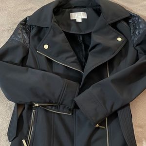 Michael Kors Asymmetric Belted Raincoat